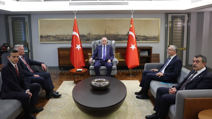 Cumhurbaşkanı Erdoğan OECD Genel Sekreteri Cormann'ı Kabul Etti