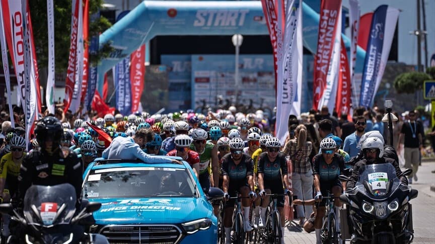 61. Türkiye Bisiklet Turu'nda Marmaris-Kıran Etabı Start Aldı